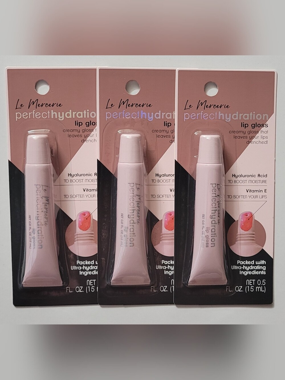 Lip Gloss Pefect Hydration ☆Le Mercerie / 3 Pk